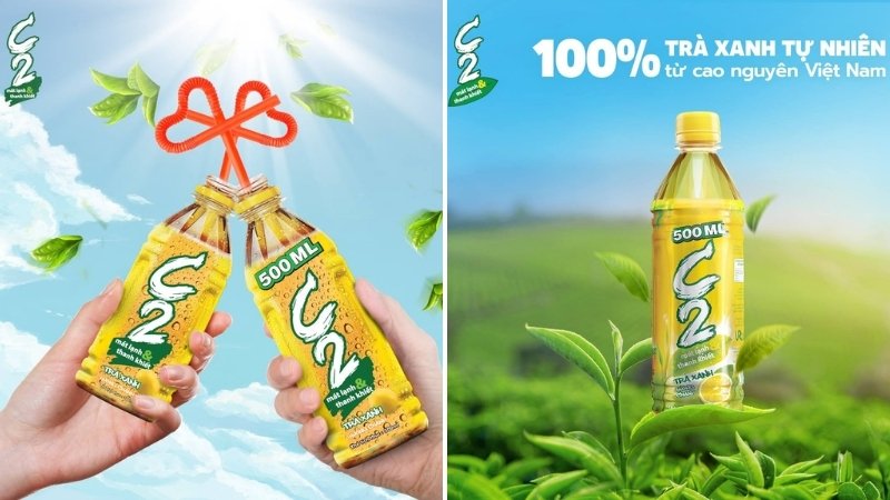 Hàm lượng caffeine trong trà xanh C2 là bao nhiêu?