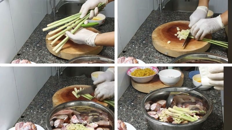 Hướng dẫn sơ chế sả để ướp