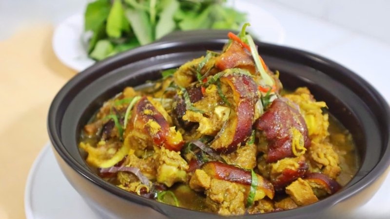 Thành phẩm món giả cầy miền Bắc