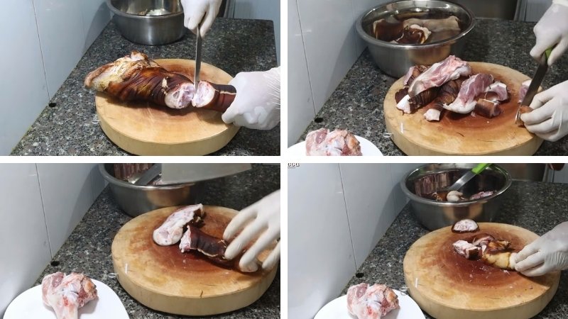 Sơ chế giò heo