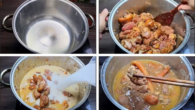 Hướng dẫn làm giò heo nấu giả cầy miền Nam