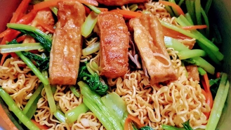 Mì trộn chay thanh đạm, bổ dưỡng