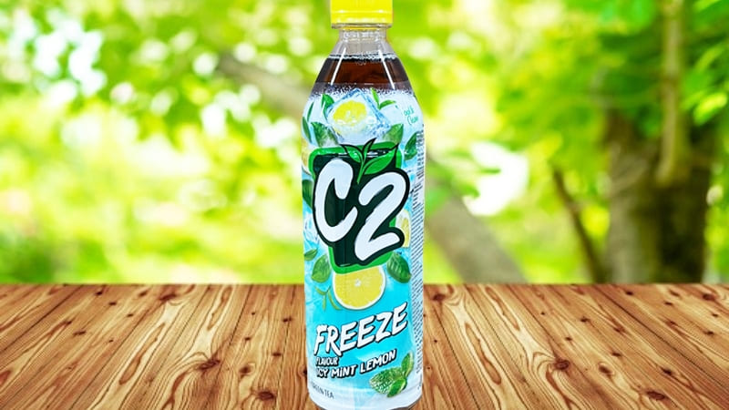 C2 trà xanh chanh tuyết bạc hà có vị mát lạnh độc đáo, làm dịu cổ họng