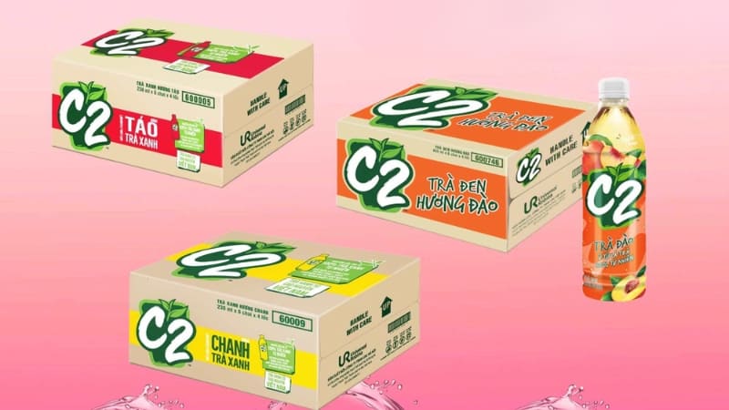Các loại sản phẩm trà xanh C2 kinh doanh tại Bách hóa XANH