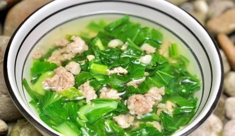Cách nấu canh cải thìa thịt bò ngon, đơn giản