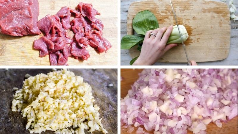 Sơ chế các nguyên liệu