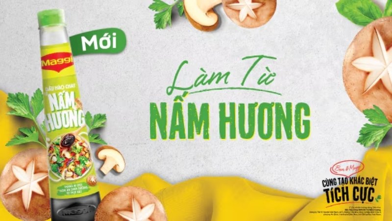 Dầu hào nấm hương Maggi thay thế dầu hào truyền thống cho người ăn chay