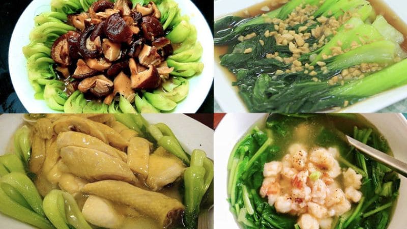 Gợi ý món ăn ngon từ rau cải thìa
