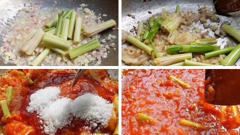 Xào kỹ hỗn hợp giúp nước lẩu có màu đẹp và vị đậm đà hơn