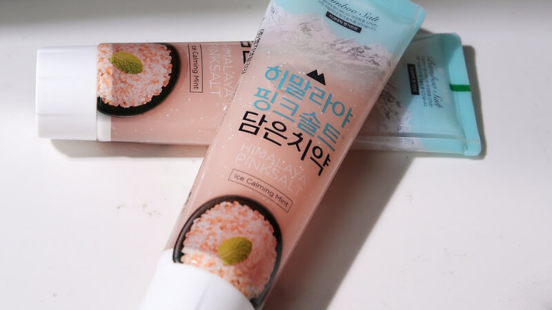 Kem Đánh Răng Bamboo Salt Himalaya Pink Salt - Floral Mint