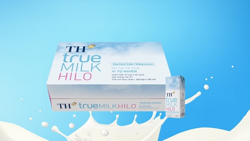 Sữa hộp TH True Milk có bao bì đẹp, dễ rót