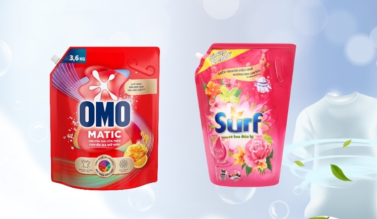 So sánh nước giặt Surf và OMO: Nên chọn loại nào cho gia đình?