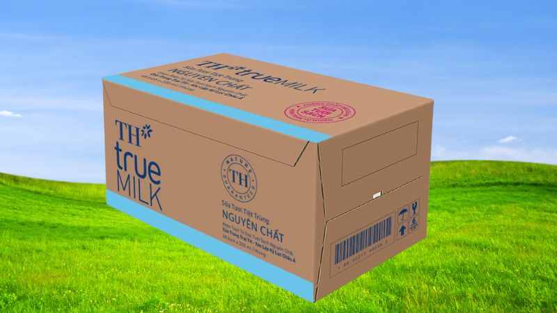 Một thùng sữa TH True Milk có 48 bịch