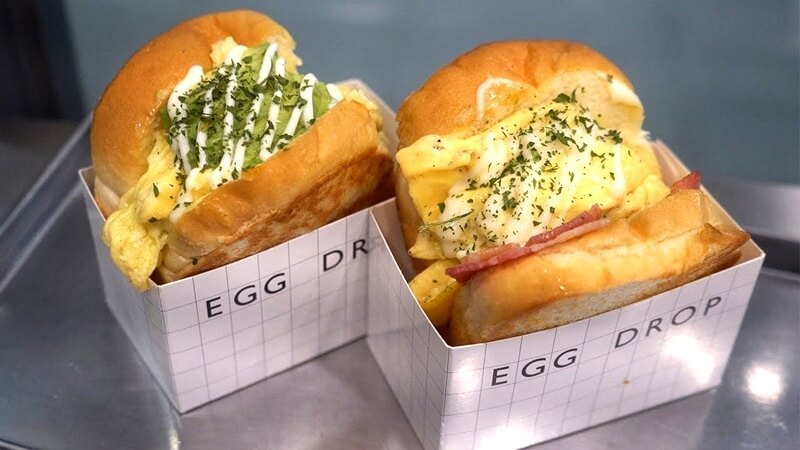 Món bánh sandwich trứng kiểu Egg Drop Món bánh sandwich trứng kiểu Egg Drop