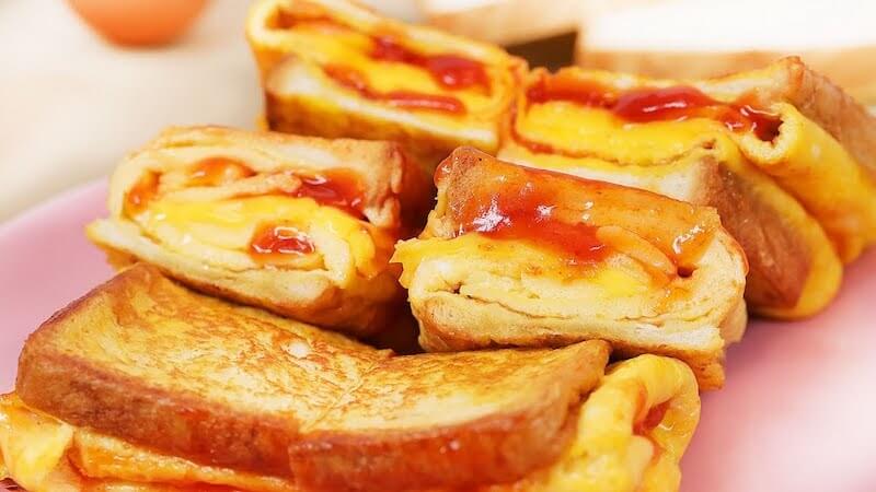 Món bánh Sandwich trứng kiểu Pháp Món bánh Sandwich trứng kiểu Pháp