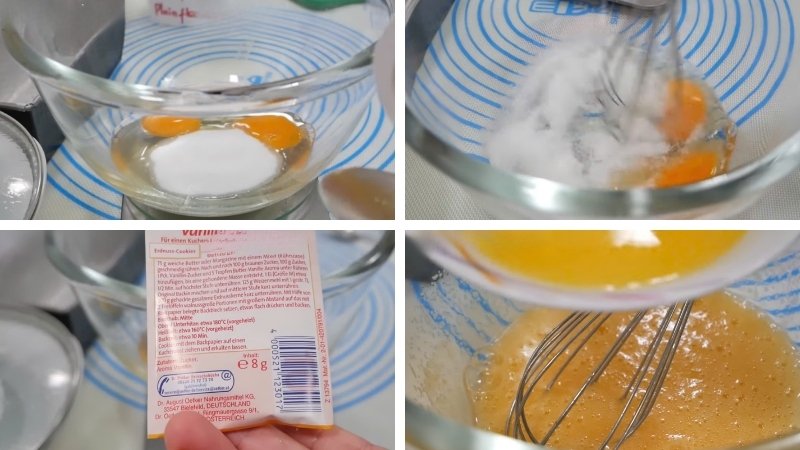Đánh bông kỹ giúp khử mùi trứng và bánh thêm xốp
