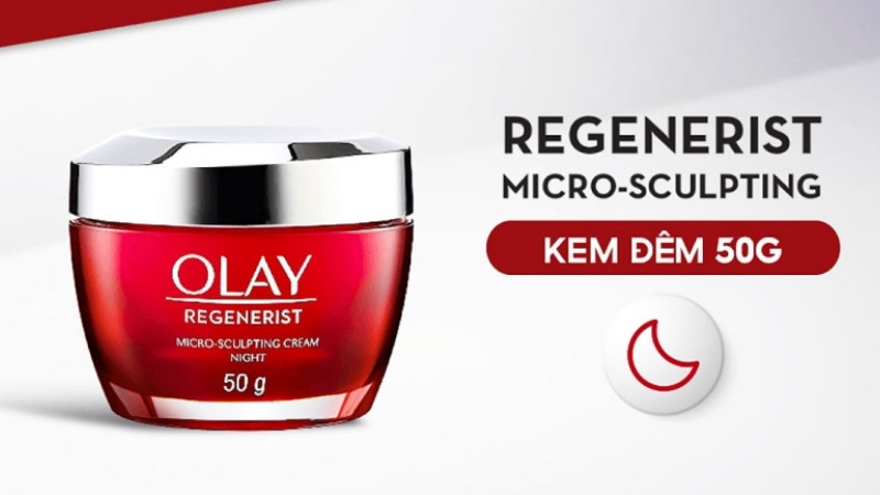 Kem dưỡng đêm Olay Regenerist thường được khuyên dùng trong chu trình skincare