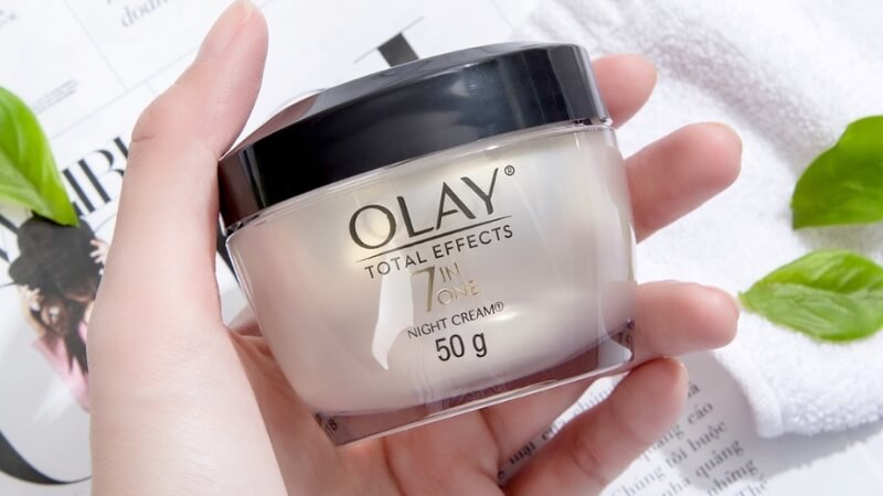 Kem dưỡng da Olay Total Effects 7 in One Night Cream ngừa lão hóa da ban đêm 50g