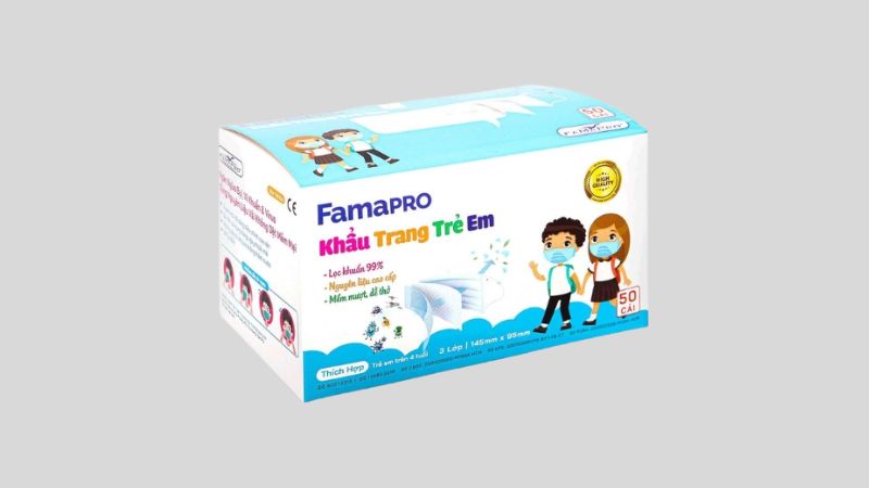 Khẩu trang trẻ em Famapro Khẩu trang trẻ em Famapro