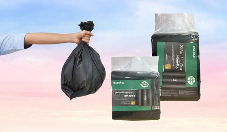 Bảo vệ môi trường với túi đựng rác đen hạt nhựa tái sinh Biohome