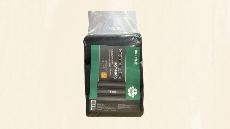 3 cuộn túi đựng rác đen hạt nhựa tái sinh Biohome 45x55cm (1kg) 3 cuộn túi đựng rác đen hạt nhựa tái sinh Biohome 45x55cm (1kg)