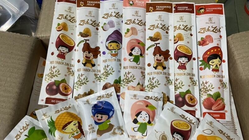 Kẹo thạch Zai Zai là sản phẩm của Công ty Chế biến Thực phẩm Đức Hạnh