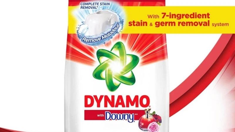 Bột giặt Dynamo giặt sạch sâu, dễ hòa tan, giúp đánh bay vết bẩn nhanh chóng