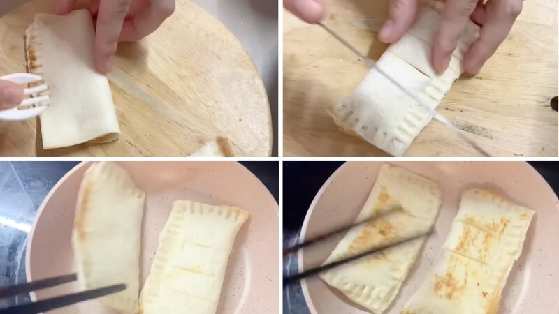 Tạo hình và nướng bánh là xong bữa sáng bằng món sandwich cho bé