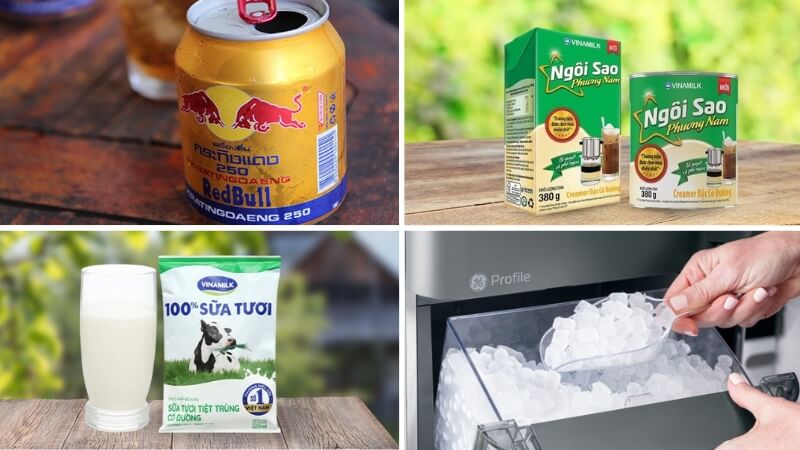 Thành phần làm bò húc lắc sữa khá đơn giản