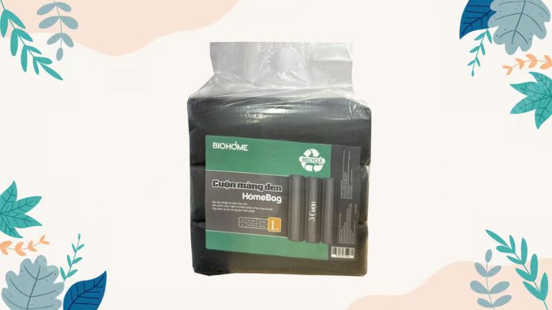 Túi rác nhựa HDPE tái sinh Biohome được phân phối chính hãng tại Bách hóa XANH