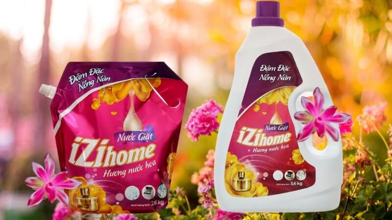 Nước giặt IZI HOME đậm đặc nồng nàn hương nước hoa được đánh giá là thơm nhất