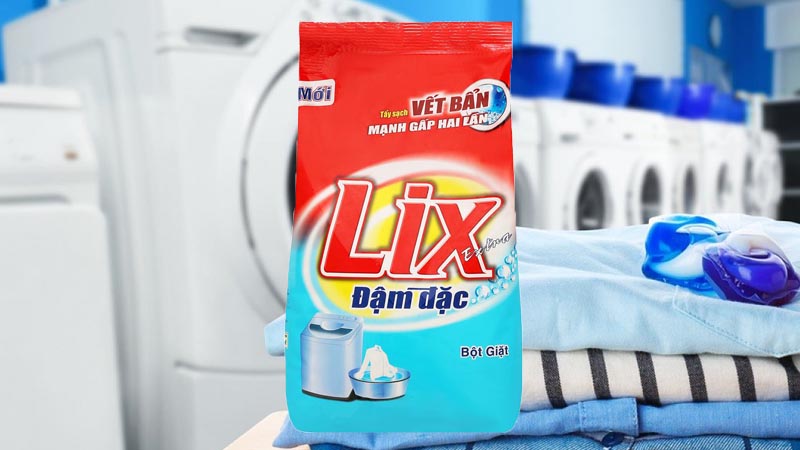 Bột giặt Lix Extra đậm đặc có công thức 2X gấp đôi sức mạnh làm sạch