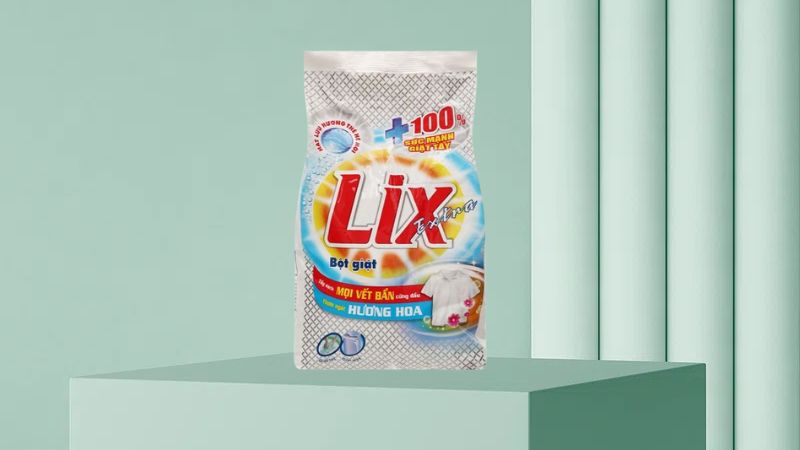 Bột giặt Lix Extra hương hoa là phiên bản nâng cấp với công nghệ hạt lưu hương và công thức giặt mạnh