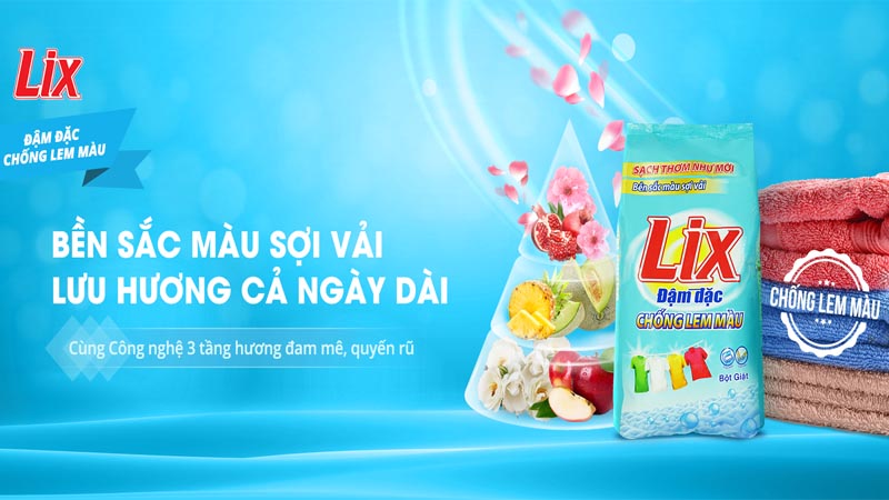 Bột giặt Lix phù hợp với người nội trợ, sinh viên, công nhân, hoặc hộ gia đình có trẻ nhỏ