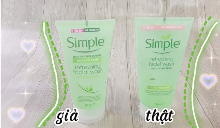 9+ cách phân biệt Sữa rửa mặt Simple thật giả chi tiết nhất