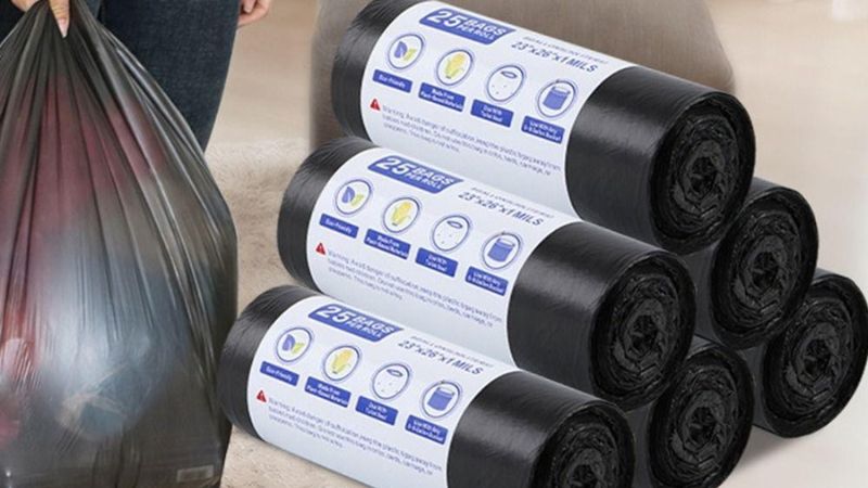 Túi đựng rác cỡ lớn được phân loại theo kích thước, chất liệu và màu sắc