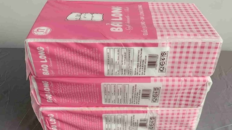 Khăn giấy rút Bảo Long giấy lụa 3 lớp, mịn, không hóa chất