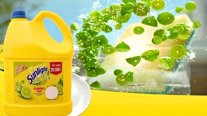Sunlight là thương hiệu gắn liền với gian bếp sạch bóng, thơm mát
