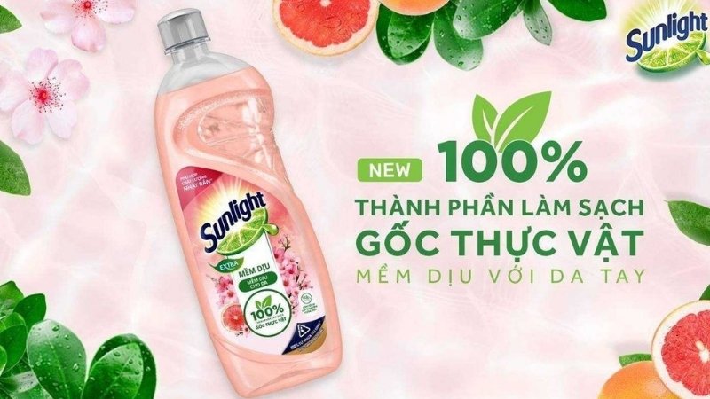 Sunlight hoa anh đào và bưởi tây lưu hương nhẹ, dịu nhẹ làn da