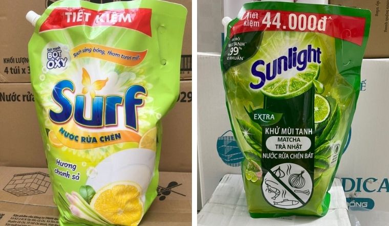 So sánh nước rửa chén Surf và Sunlight: Lựa chọn nào phù hợp cho gia đình bạn?