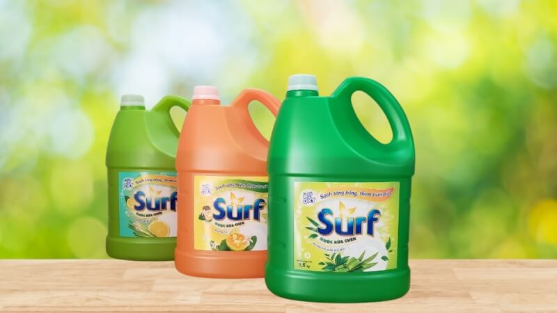 Nước rửa chén Surf có 3 mùi hương phổ biến