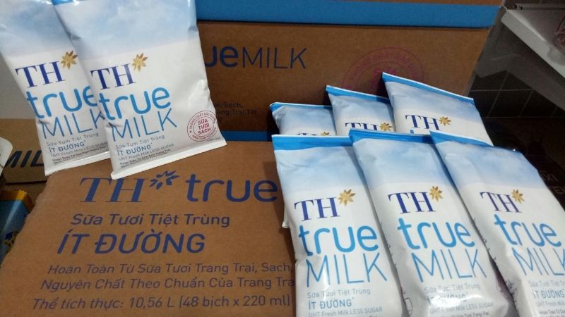 Sữa TH MILK bịch giàu dinh dưỡng, không chất bảo quản