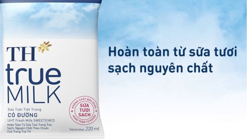 Cách dùng sữa tươi TH True Milk