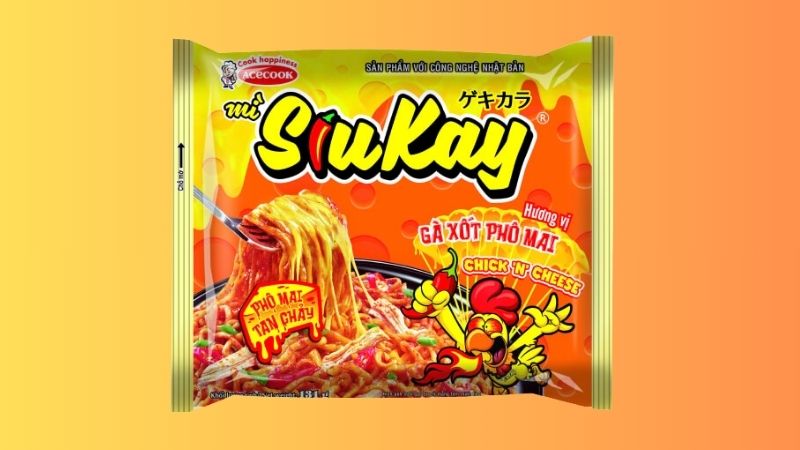 Mì SiuKay gà xốt phô mai