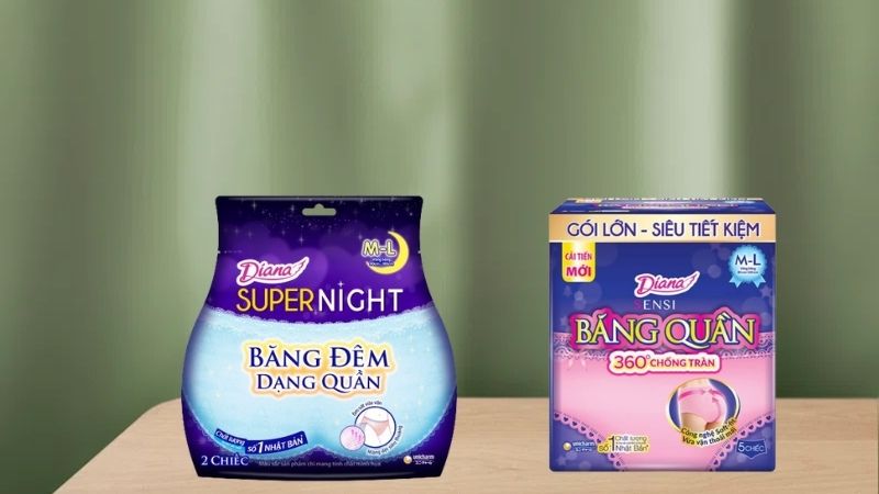 Phụ nữ trong ngày kinh nguyệt nhiều, đặc biệt là ban đêm nên chọn băng Diana