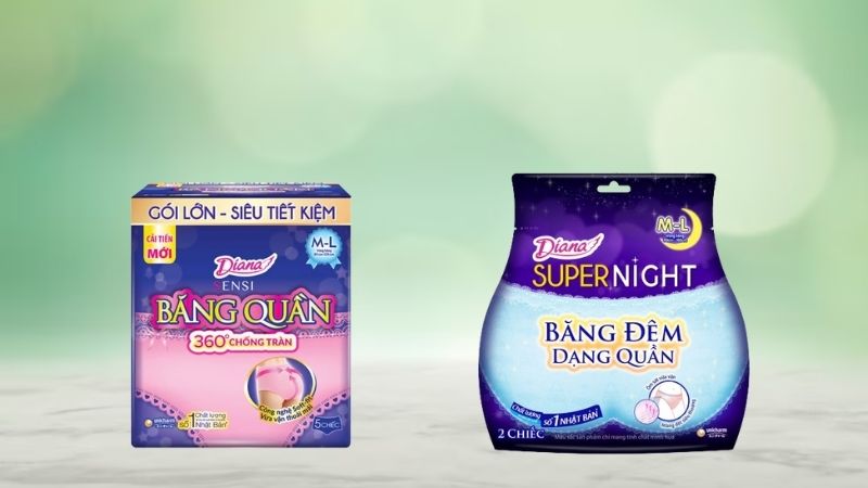 Băng quần Diana có 2 loại là Diana SENSI và Diana Super Night