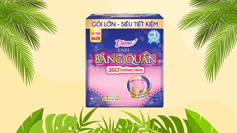 Băng vệ sinh quần Diana được áp dụng công nghệ hiện đại của Tập đoàn Unicharm Nhật Bản