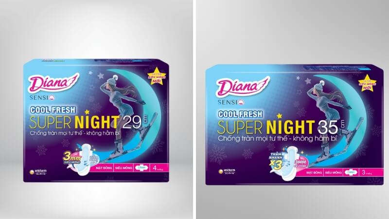 Băng vệ sinh Diana Cool Fresh Super Night