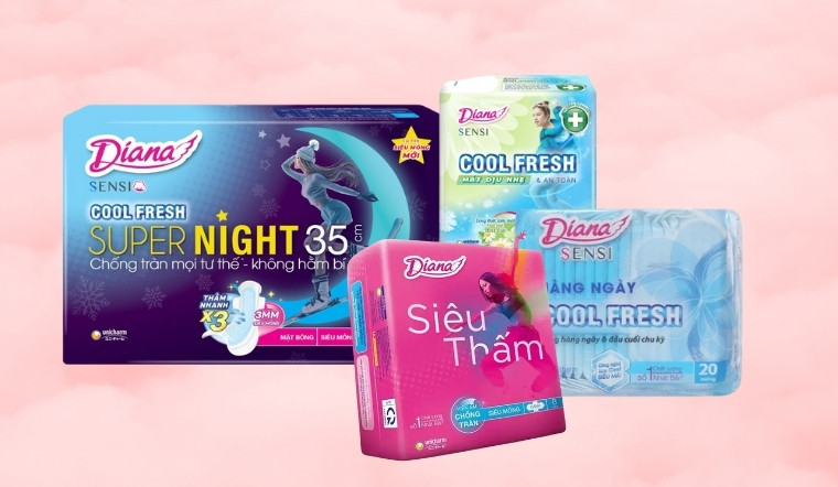 Băng vệ sinh Diana Sensi Cool Fresh có mấy loại? Giá bao nhiêu?