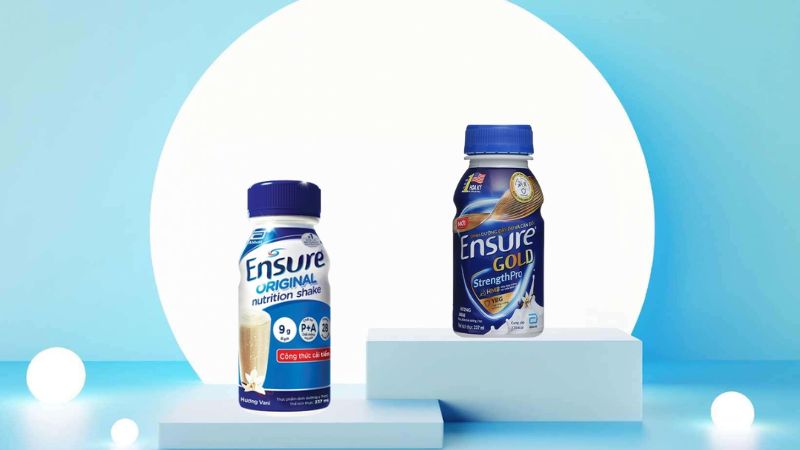 Sữa Ensure chai cung cấp dinh dưỡng toàn diện, tốt cho tiêu hóa và tim mạch